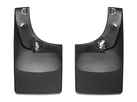 WeatherTech 14+ Chevrolet Silverado No Drill Mudflaps - Black - 110035