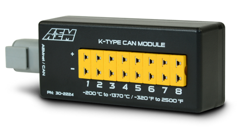 AEM 8 Channel K-Type Thermocouple EGT CAN Module - 30-2224