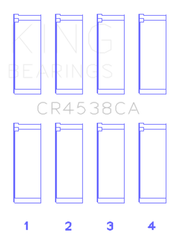 King Mini Cooper S/Cooper S Conv/Works W11B16A (Size +0.25) Rod Bearing Set - CR4538CA0.25
