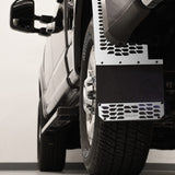 Putco 17-20 Ford SuperDuty - Set of 2 (Excl Dually Rear) Mud Skins - Brushed SS w/ Hex Shield - 78130