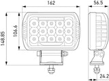 HELLA Value Fit 450 LED Lamp - 10-30 VDC 75W Driving Light Kit - 358154051