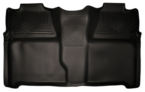 Husky Liners 07-13 Chevy Silverado 1500/2500HD Crew Cab PU Weatherbeater Black 2nd Seat Floor Liner - 19201