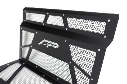 Agency Power 14-18 Polaris RZR XP 1000 / XP Turbo Vented Engine Cover - Matte Black/Matte Black Mesh - AP-RZR-111-FMB-MMBLK