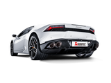 Akrapovic 16-16 Lamborghini Huracan LP 580-2 Coupe/Spyder Slip-On Line (Titanium) w/ Carbon Tips - MTP-LA/TI/2