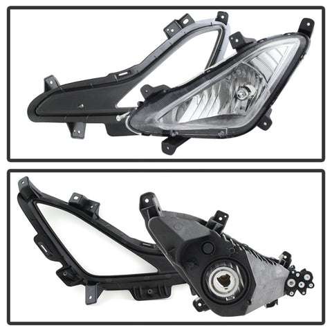 Spyder Hyundai Elantra 2014+ OEM Style Fog Lights W/Switch Clear FL-HYE2014-C - 5080462