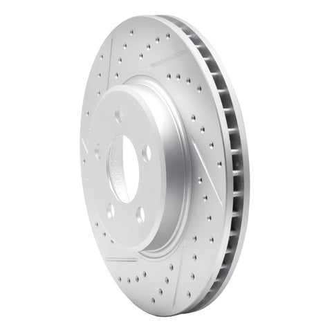 R1 07-12 Mazda Cx-7 Front Left Drilled & Slotted Geo-Carbon Rotor - 830-80066L