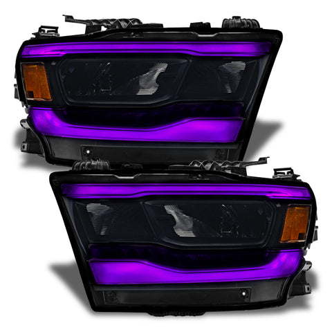 Oracle 19-21 Dodge RAM 1500 RGB+W Headlight DRL Kit- Reflector LED Headlights - +W - 1281-339