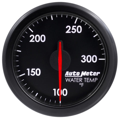 Autometer Airdrive 2-1/6in Water Temperature Gauge 100-300 Degrees F - Black - 9154-T