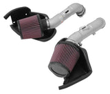 K&N 14-15 Infiniti Q50 3.7L V6 Dual Silver Typhoon Short Ram Intakes - 69-7083TS