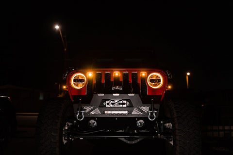 DV8 Offroad 2018+ Jeep JL Grill Amber Marker Lights - GRJL-02