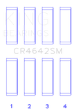 King Engine Bearings Toyota 1/2Nr-Fe (Size +0.25mm) Connecting Rod Bearing Set - CR4642SM0.25