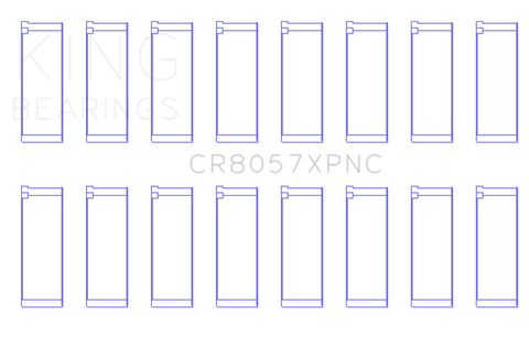 King Engine Bearings GM 6.2 - LT1/LT4 Gen V pMaxKote Coated Connecting Rod Bearing Set - CR8057XPNC