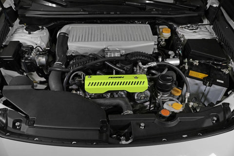 PERRIN 22-23 Subaru WRX Pulley Cover (Short Version - Works w/AOS System) - Neon Yellow - PSP-ENG-154NY