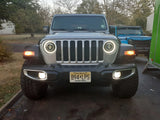 Oracle Oculus Bi-LED Projector Headlights for Jeep JL/Gladiator JT - Matte Blk - 5500K - 5839-504