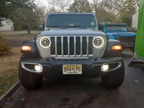 Oracle Jeep JL/Gladiator JT Oculus Bi-LED Projector Headlights - Amber/White Switchback - 5839-023