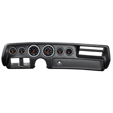 Autometer Sport-Comp 70-72 Chevelle/ El Camino/ Malibu Dash Kit 6pc Tach/ MPH/ Fuel/ Oil/ WTMP/ Volt - 7026-SC