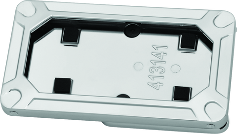 Kuryakyn Nova Side Mount License Plate Frame Gloss Chrome - 3141