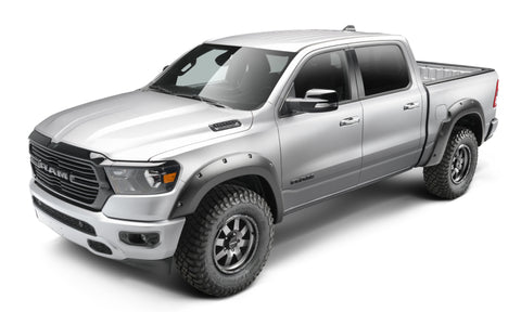 Bushwacker 19-22 Ram 1500 (Excl. Rebel/TRX) 76.3 & 67.4in Bed Forge Style Flares 4pc - Tex. Blk - 58131-08