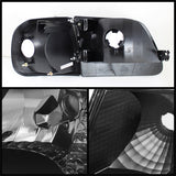 xTune Ford F150 97-03 / Expedition 97-02 Crystal Headlights w/Corner Black HD-JH-FF15097-SET-AM-BK - 5070319