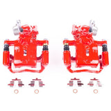 Power Stop 2002 Infiniti G20 Rear Red Calipers w/Brackets - Pair - S2626B
