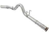 aFe ATLAS 5in DPF-Back Alum Steel Exhaust System w/Polished Tip 2017 Ford Diesel Trucks V8-6.7L (td) - 49-03090-P