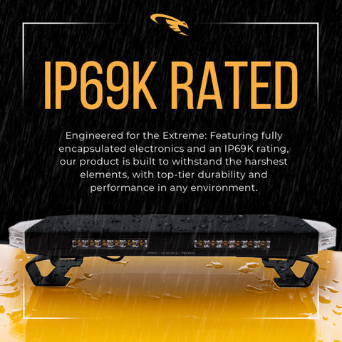 Putco 16in Hornet Light Bar - (Amber) LED Stealth Rooftop Strobe Bar - 950116
