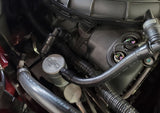 J&L 11-17 Ford Mustang V6 Passenger Side Oil Separator 3.0 V2 - Clear Anodized - 3050P-C