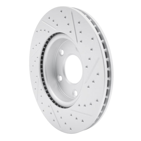 R1 19-25 Mazda 3 Front Left Drilled & Slotted Geo-Carbon Rotor - 830-80082L