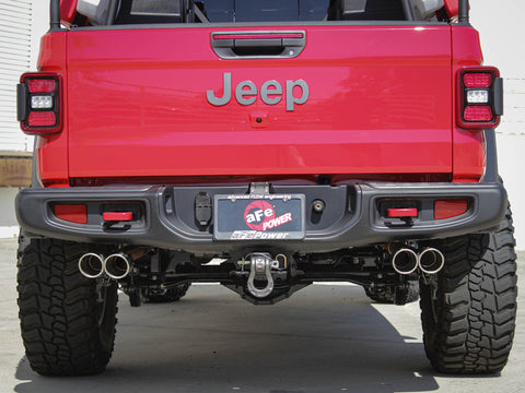 aFe Vulcan Series 3in-2-1/2in 304 SS Cat-Back 2020 Jeep Gladiator (JT) V6-3.6L w/ Polished Tips - 49-38084-P