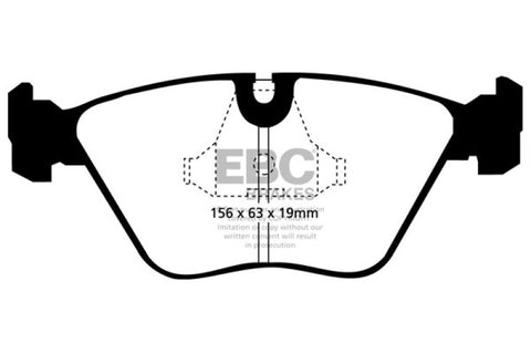 EBC 92-95 BMW M3 3.0 (E36) Ultimax2 Front Brake Pads - UD394