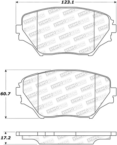 StopTech Street Brake Pads - 308.08620