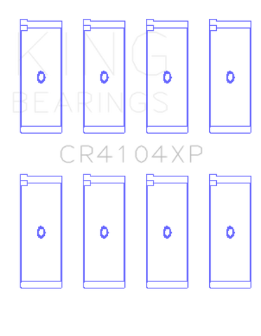 King Audi/VW 83-03 1.6L/1.8L/2.0L (Size STDX) Performance Rod Bearing Set - CR4104XPSTDX