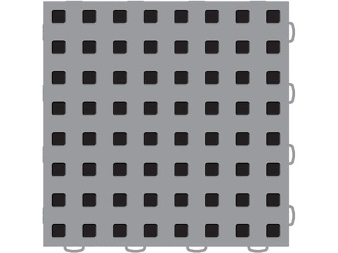WeatherTech TechFloor - 12in X 12in Tiles - Grey/Black **Order in Qtys of 10 - 51T1212 GR-BK