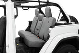 Bestop 18-23 Jeep Wrangler JL 4-Door Exc. 4Xe Rear W/O Fold Down Arm Rest Seat Covers (Charcoal) - 29294-09