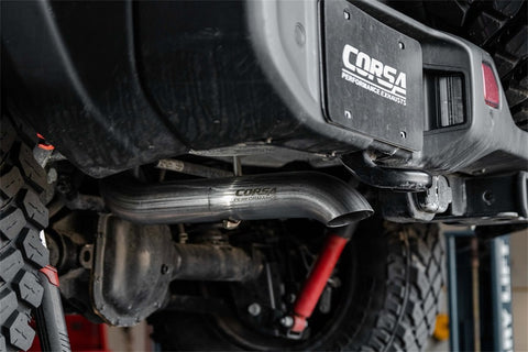 Corsa 18-21 Jeep Wrangler JLU 3.6L Sport 2.75in Cat-Back Exhaust w/ Turn Down Tip - 21123