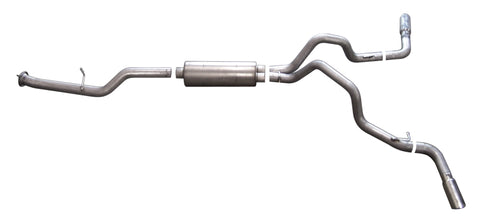 Gibson 15-19 GMC Sierra 2500 HD Base 6.0L 3.5in/3in Cat-Back Dual Extreme Exhaust - Stainless - 65652
