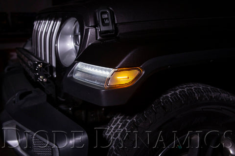 Diode Dynamics 18-21 Jeep JL Wrangler/Gladiator Sidemarkers - Amber (set) - DD5069