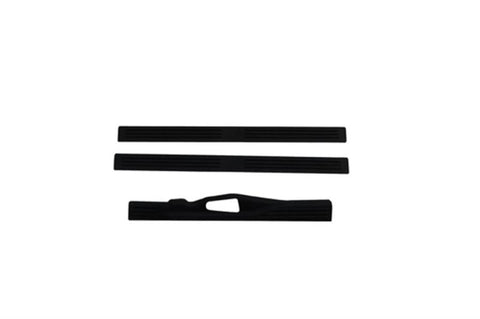 AVS 96-99 GMC C1500 (3 Door) Stepshields Door Sills 3pc - Black - 90924