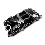 Edelbrock 65-90 BB Chevy Oval Port Heads Performer 2-O Manifold - Black Plasma - 2161-BP