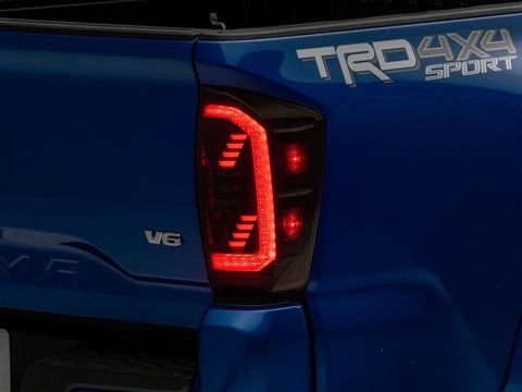 Raxiom 16-23 Toyota Tacoma LED Tail Lights- Black Housing- Clear Lens - TT15696