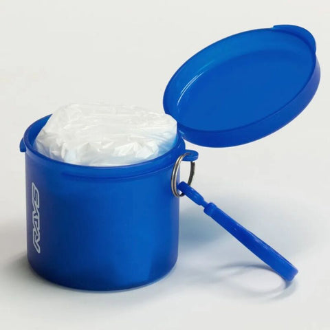 Rays Foldable Poncho Transparent White / Blue Case - WRAYSPONBL