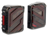 Raxiom 07-18 Jeep Wrangler JK Axial Series Trident LED Tail Lights- Blk Housing (Clear Lens) - J173719