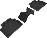 3D MAXpider 17-21 Alfa Romeo Giulia / Giulia Quadrifoglio Kagu 2nd Row Floormats - Black - L1AR00121509