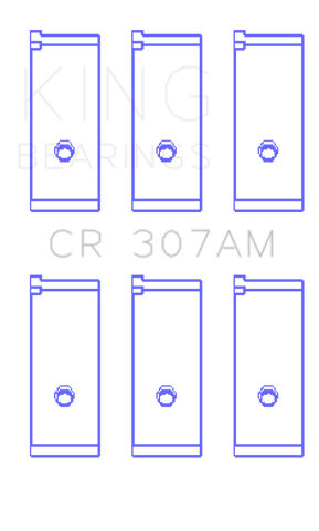 King Engine Bearings Suzuki G-10 (Size +0.75mm) Connecting Rod Bearing Set - CR307AM0.75