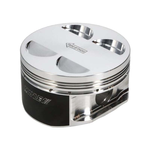 Manley Toyota 2JZGTE 86.5mm Bore +.5mm Oversized 10.0:1 CR Flat Top Piston Set with Rings - 609105C-6