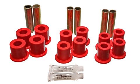 Energy Suspension Ford 4 Wd Front Spring Bushing Set - Red - 4.2120R