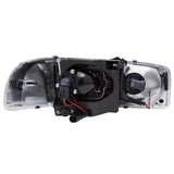 ANZO 1999-2006 GMC Sierra 1500 Projector Headlights w/ U-Bar Chrome - 111304