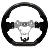 BLOX Racing 15-21 Subaru Carbon/Alcantara Steering Wheel Black Stitching - BXSW-50010-B