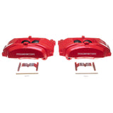 Power Stop 16-17 Lexus GS200t Front Red Calipers w/o Brackets - Pair - S3336
