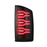 AlphaRex 07-08 Dodge Ram1500/07-09 Dodge Ram 2500+3500 Luxx-Series LED Tail Lights(Pair) Black/Red - 641060